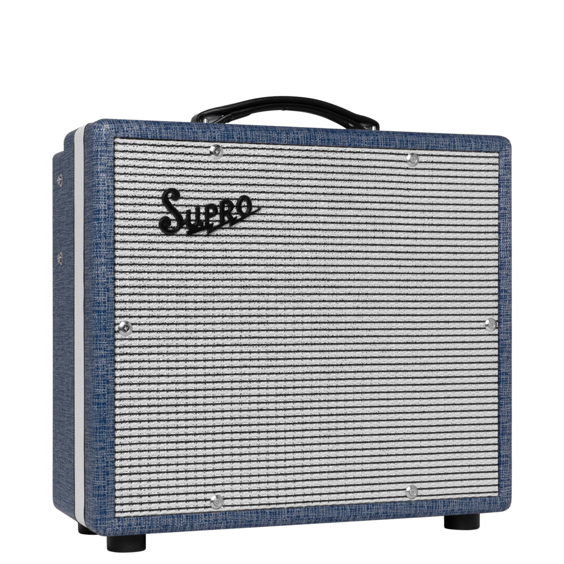 Supro Montauk in blue tolex - left side