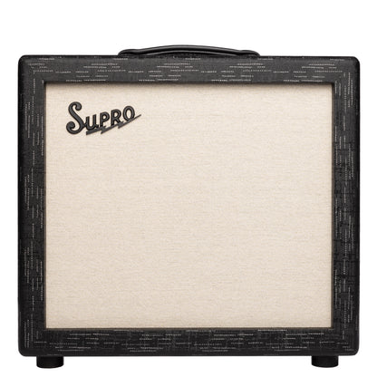 Supro Amulet 15 Watt guitar amp in black tolex with cream grill cloth - front