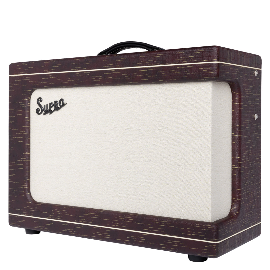 Supro Ambassador Custom 2x10 Burgundy - left side