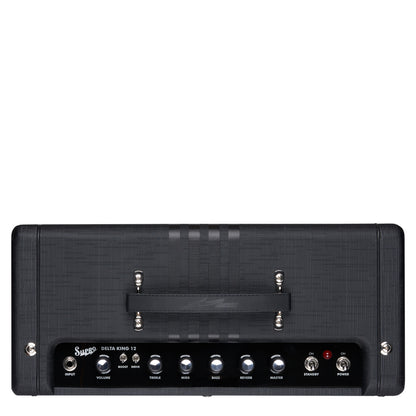 Supro Delta King 12 in all black - control panel