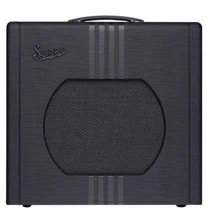 Supro Delta King 12 in all black - front