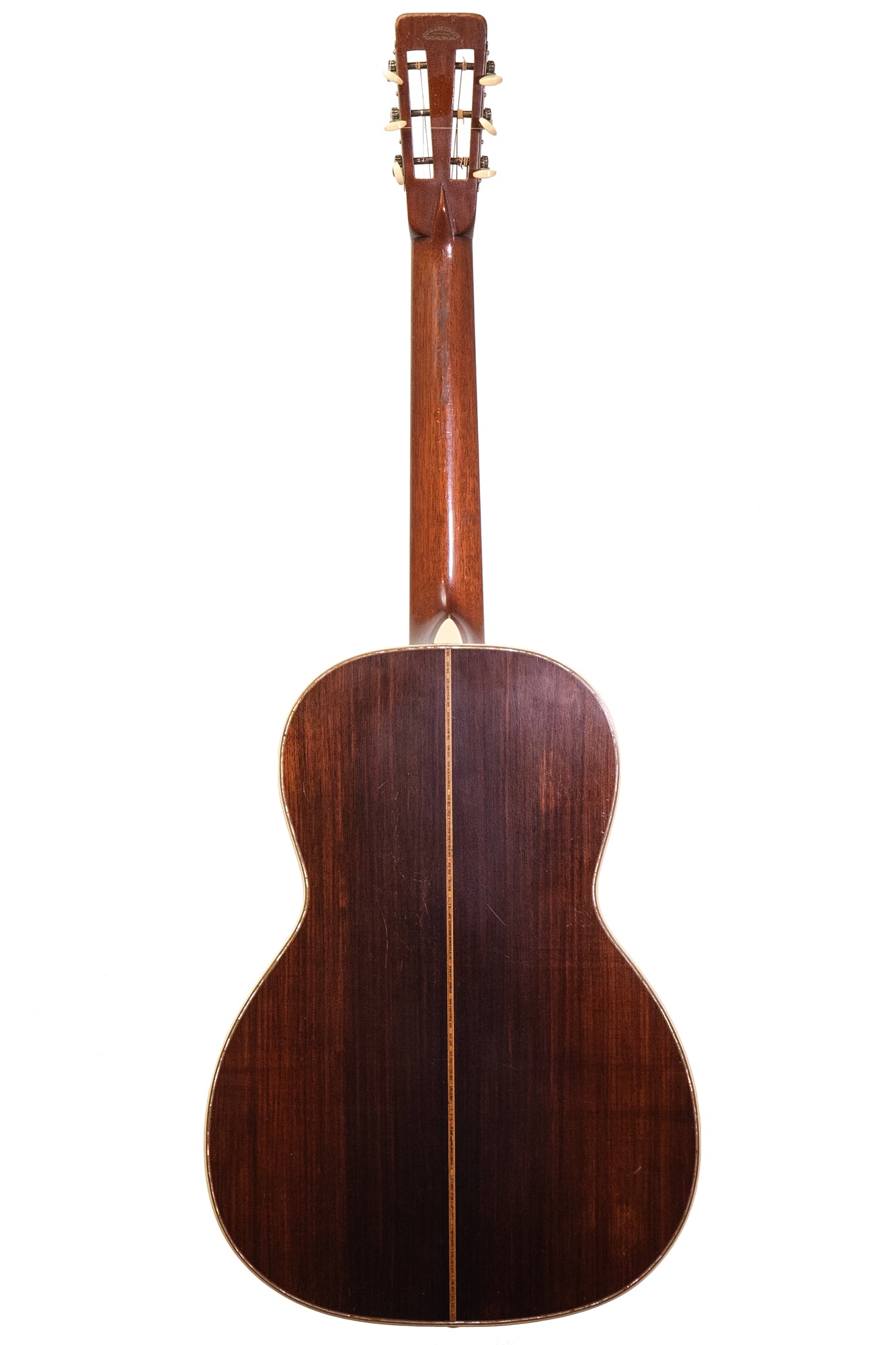 Back of vintage pre-ware 1919 Martin 00-45