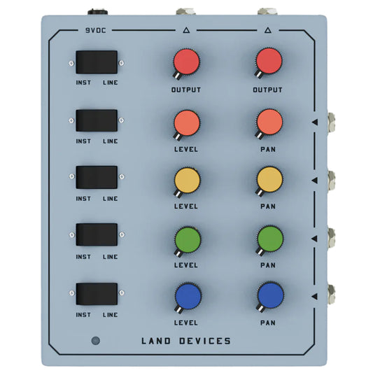Land Devices Compact Mixer - 4 Channel w/ Stereo Out