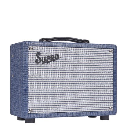 Supro 64 Reverb in blue tolex - right side