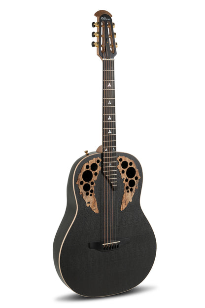 Beautiful Adamas Ovation acoustic guitar in black copper