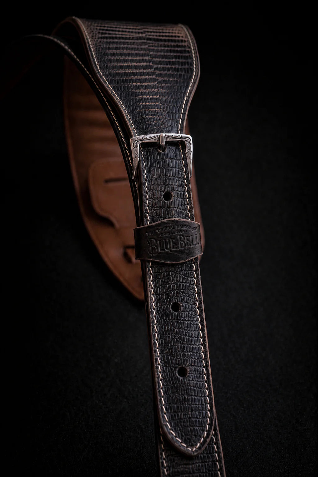 Blue Bell Straps - Johnson Lizard Black Aged