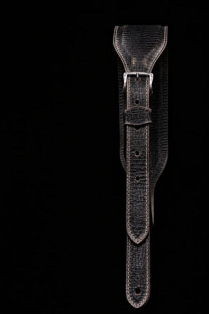 Blue Bell Straps - Johnson Lizard Black Aged