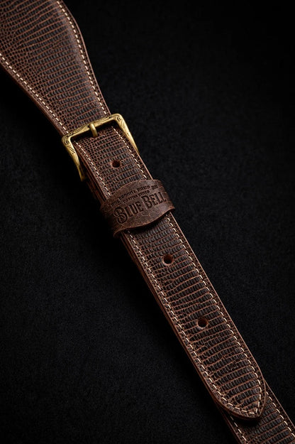 Blue Bell Straps - Johnson Lizard Tobacco Aged