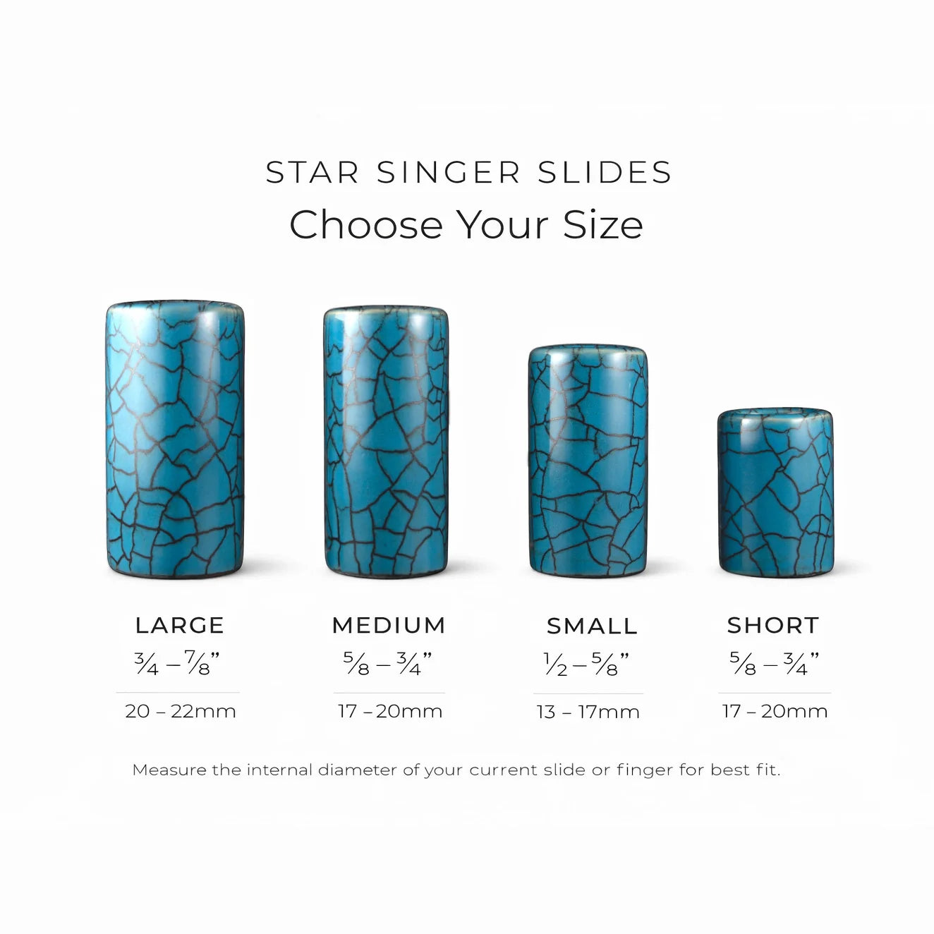 Star Singer Artisan Series - Pure Blue Guitar Slide