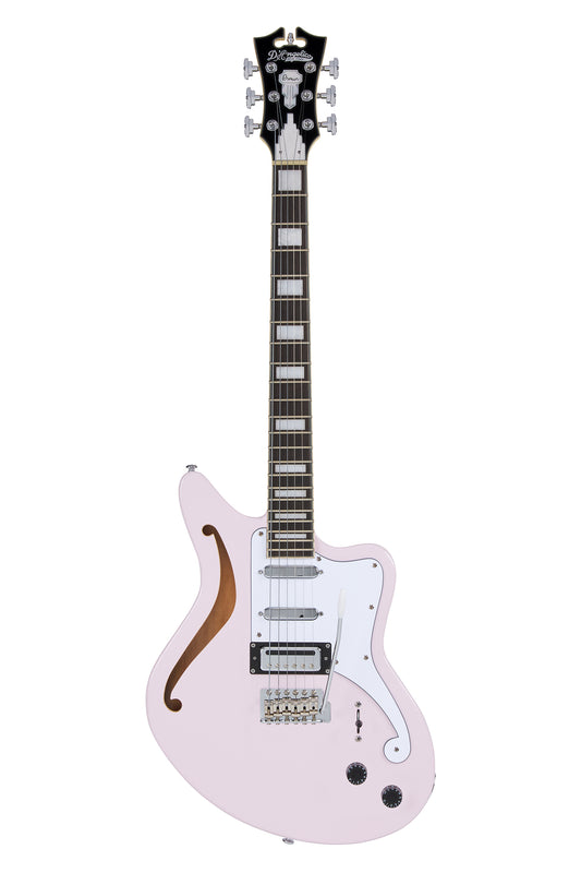 Shell Pink D'Angelico Electric Guitar Semi Hollow