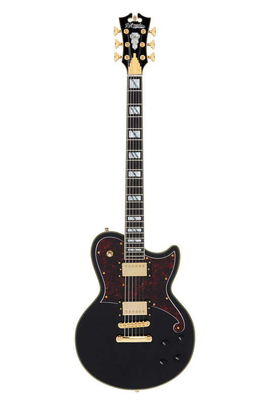 Black D'Angelico Deluxe Atlantic Baritone Electric Guitar