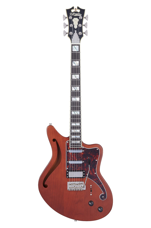 D'Angelico Deluxe Bedford Semi Hollow finished in Matte Walnut