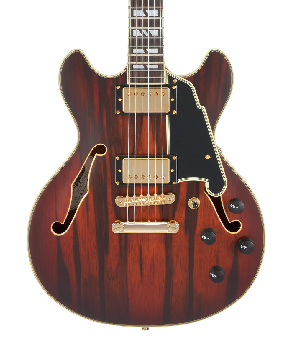 D'Angelico Deluxe Mini DC - Satin Brown Burst