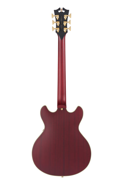 D'Angelico Deluxe Mini DC - Satin Trans Wine