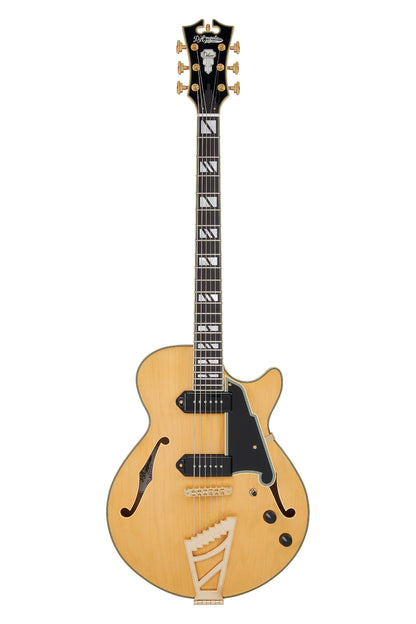 Satin Honey Electric Baritone Guitar made by D'Angelico