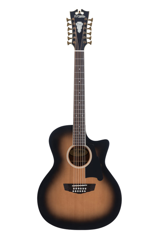 D'angelico acoustic 12 string guitar in sunburst