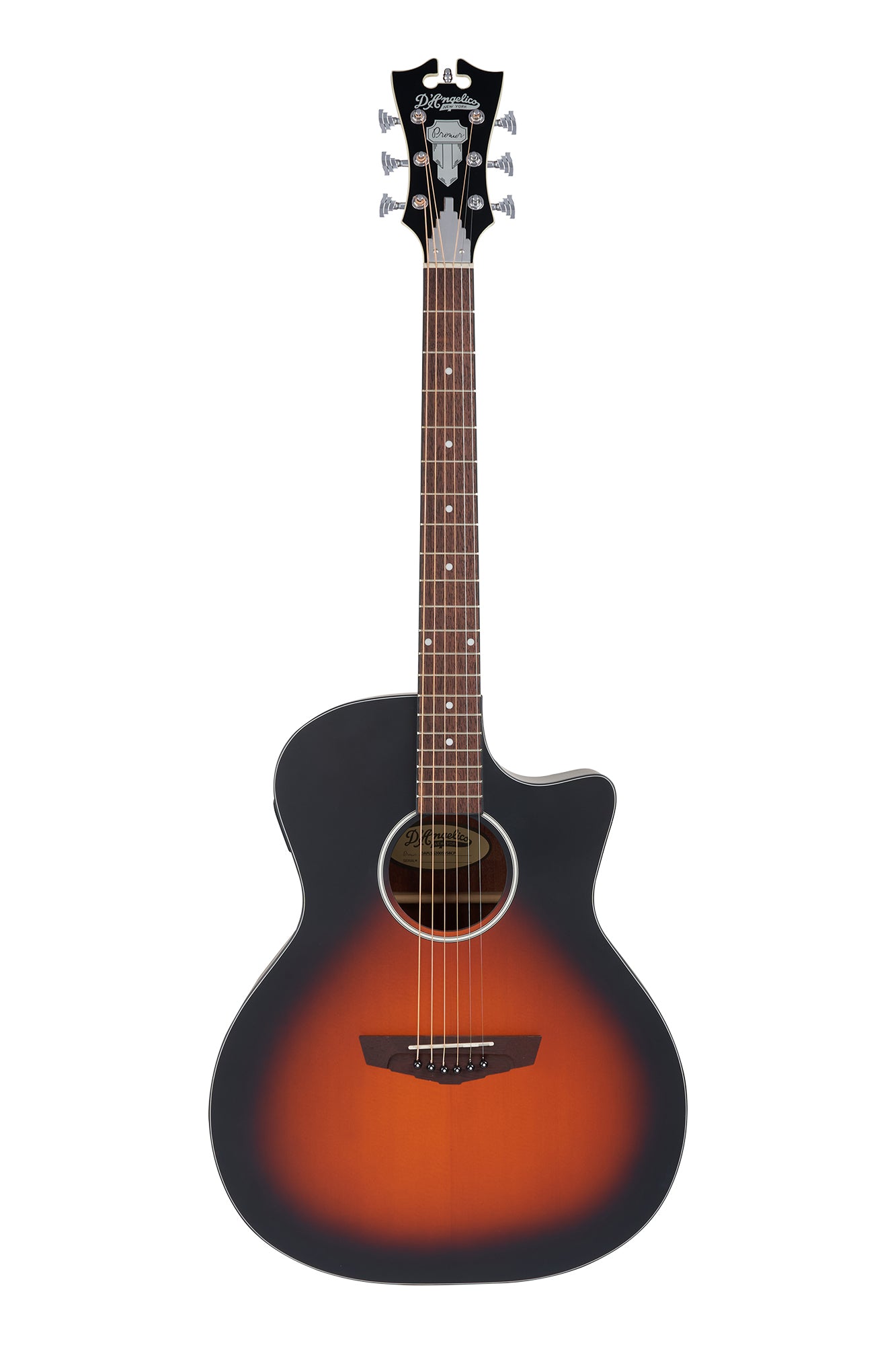 D'angelico 6 string acoustic guitar in sunburst