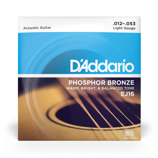 D'Addario EJ16 Phosphor Bronze Light (12-53)