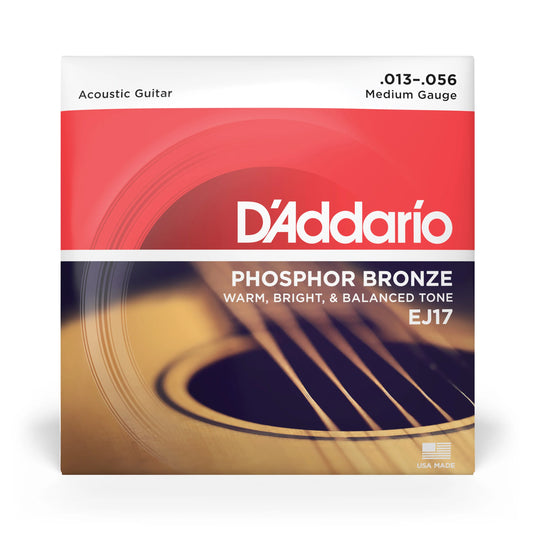 D'Addario EJ17 Phosphor Bronze Medium (13-56)