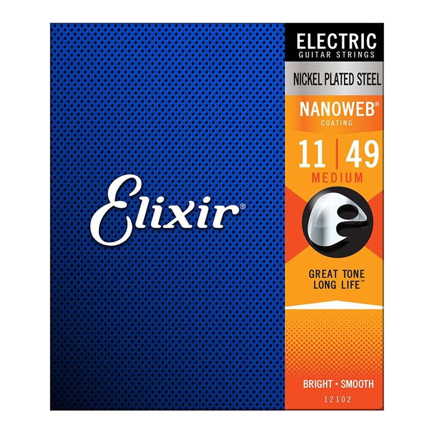 Elixir Electric Nickel Plated NANOWEB Steel Strings - Medium (11 Gauge)