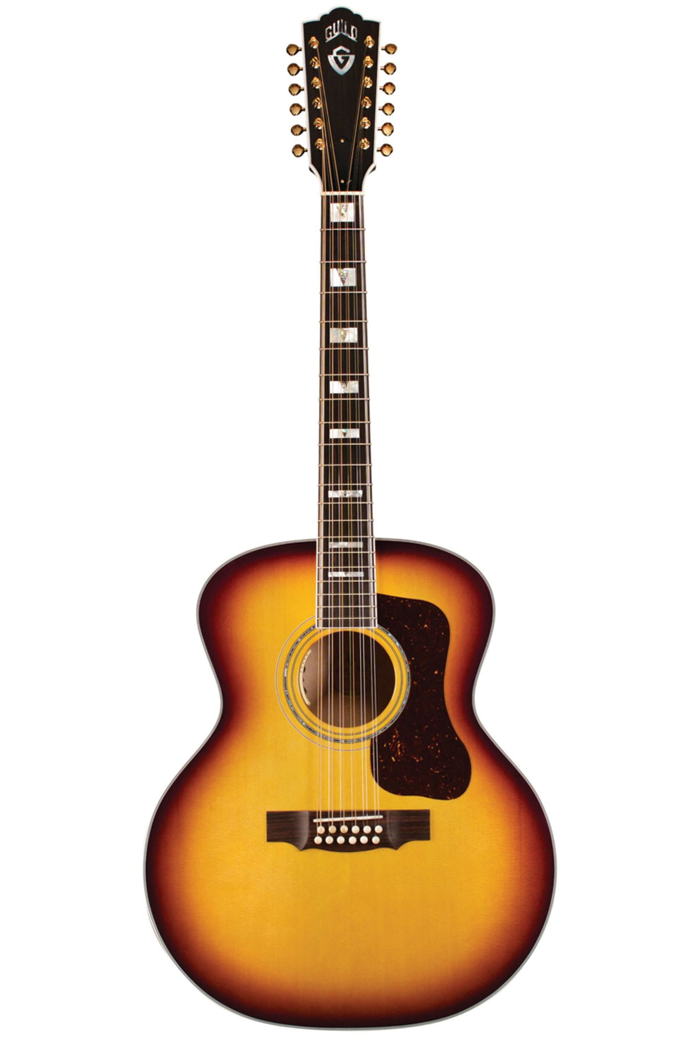 New Guild F-512E Maple - Antique Burst 12-string guitar