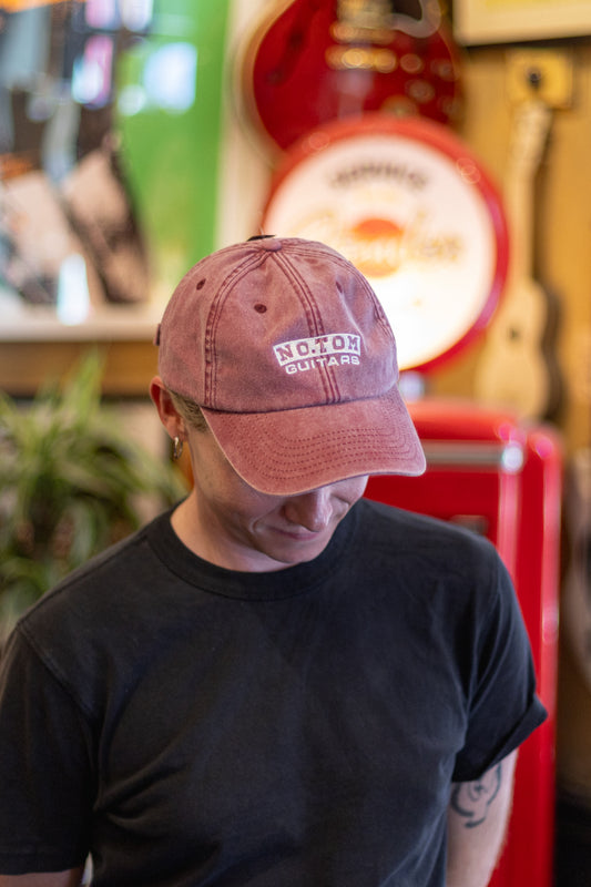Limited Edition No.Tom 'Box Logo' Cap Washed Red