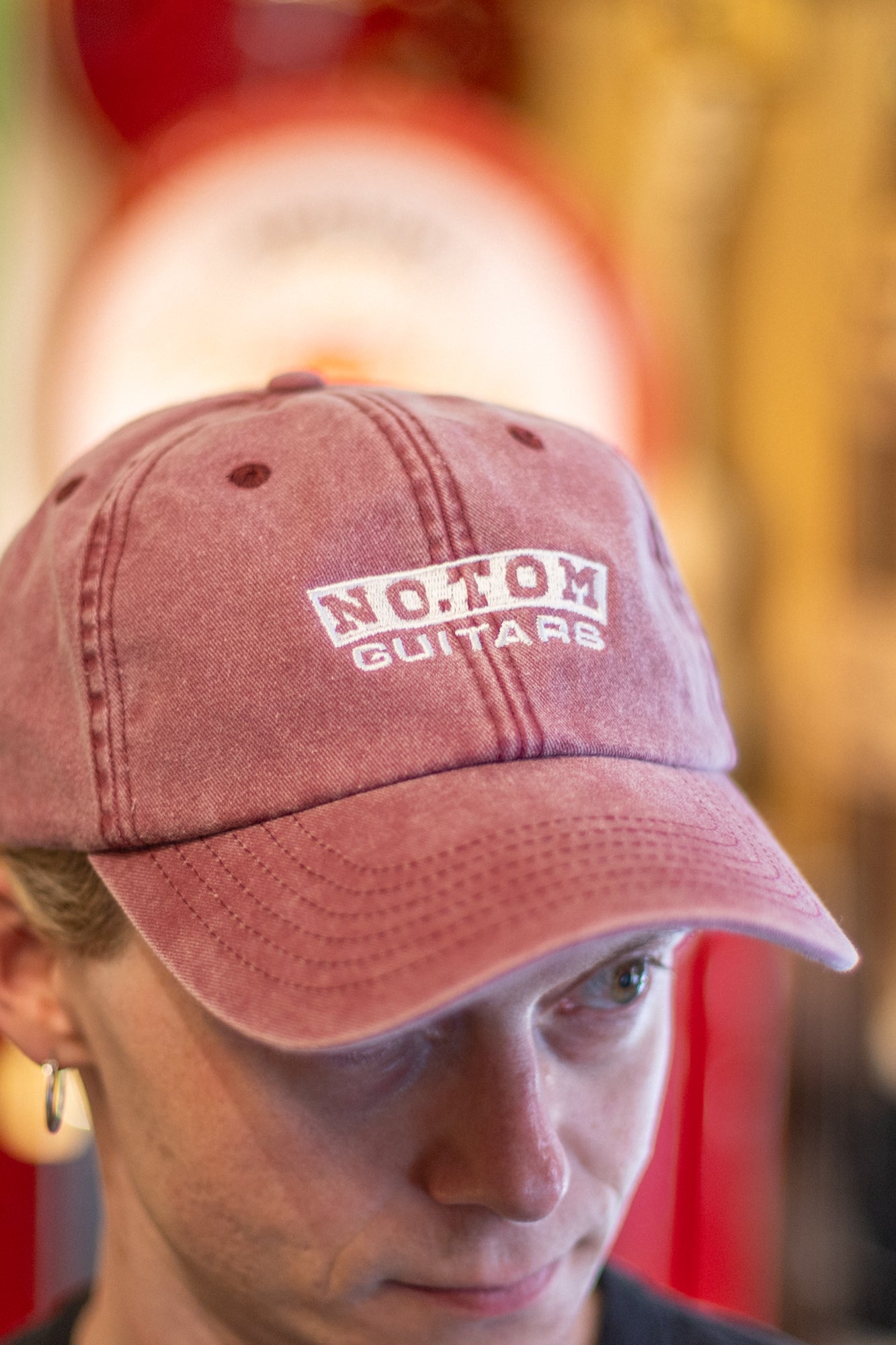 Limited Edition No.Tom 'Box Logo' Cap Washed Red