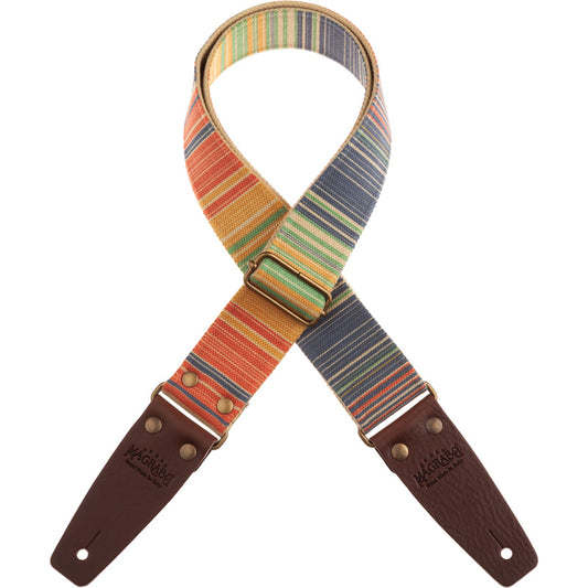 Magrabo Stripe SC Retro Rainbow 5 cm terminals Brown, Aged Brass Buckle