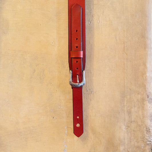 Bear Straps - Slimline Classic Red & Nickel