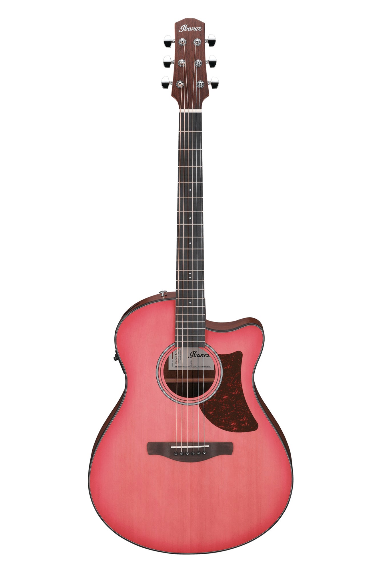 Pink Ibanez Acoustic Guitar
