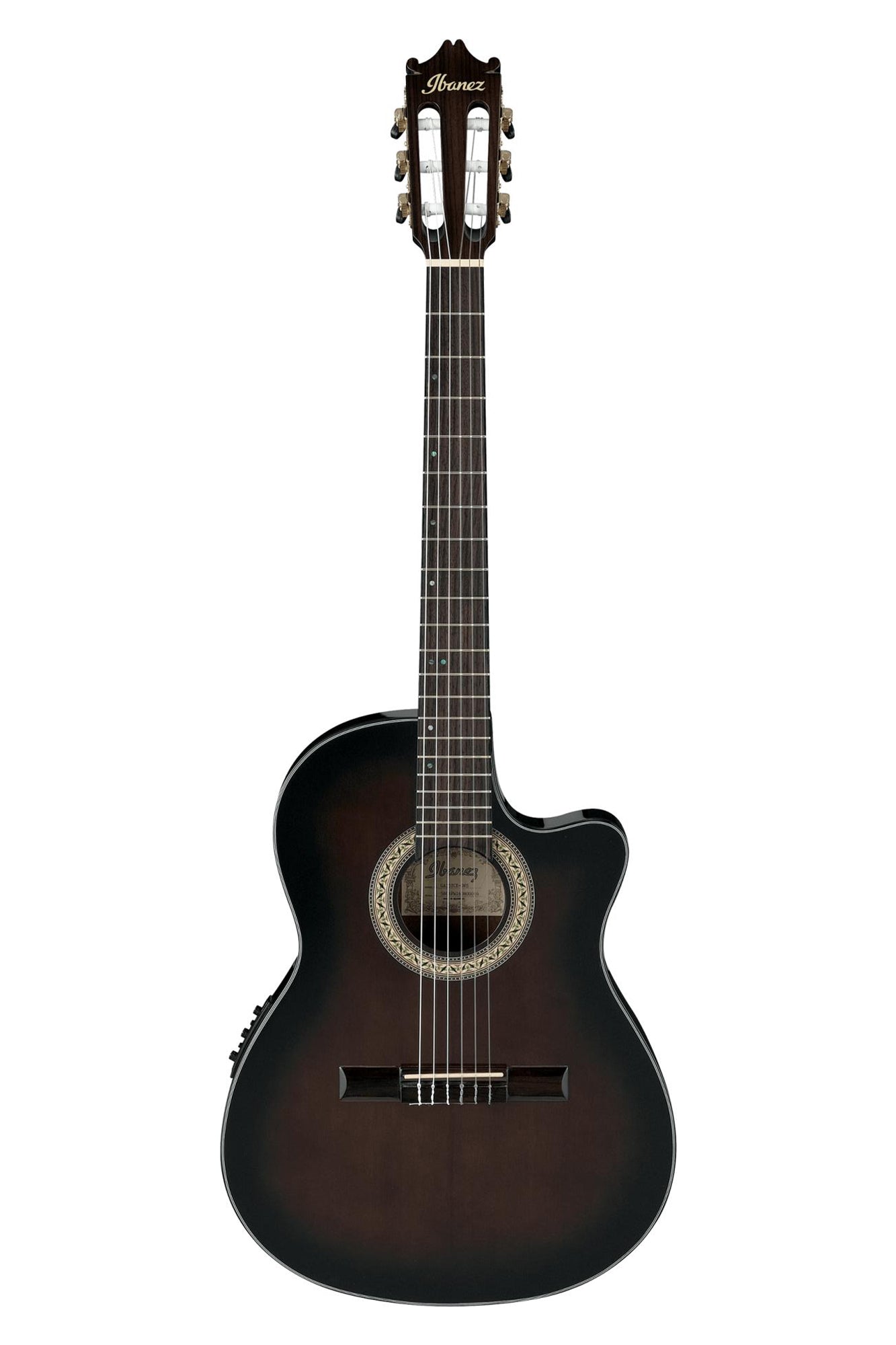 New Ibanez classical guitar in a dark sunburst colour