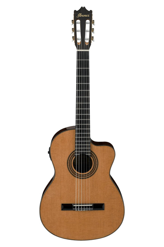 New ibanez classical guitar in amber finish with cutaway