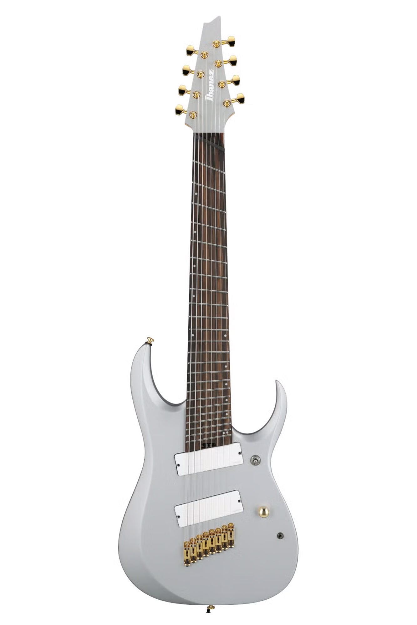 Silver Metallic Ibanez RGD 8 String Guitar