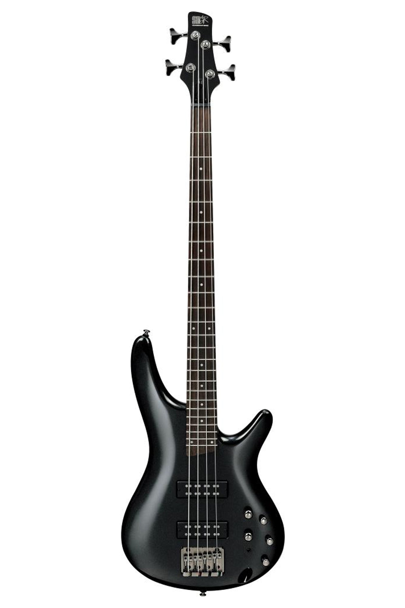 Iron Pewter Ibanez 4-string bass guitar