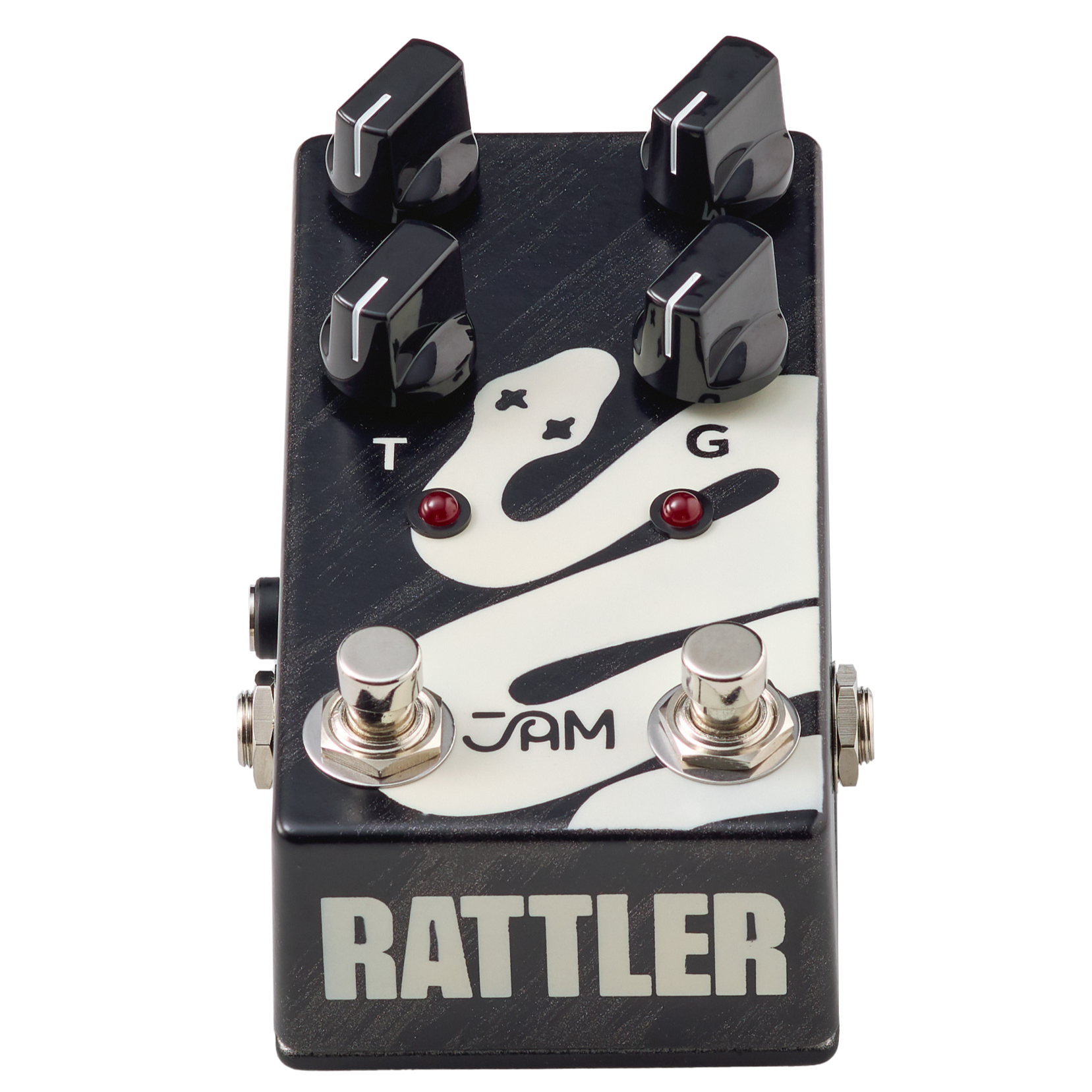 Jam Pedals Rattler Bass Distortion effect pedal top down