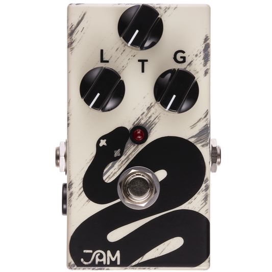 Jam Pedals Rattler Distortion white and black effect pedal