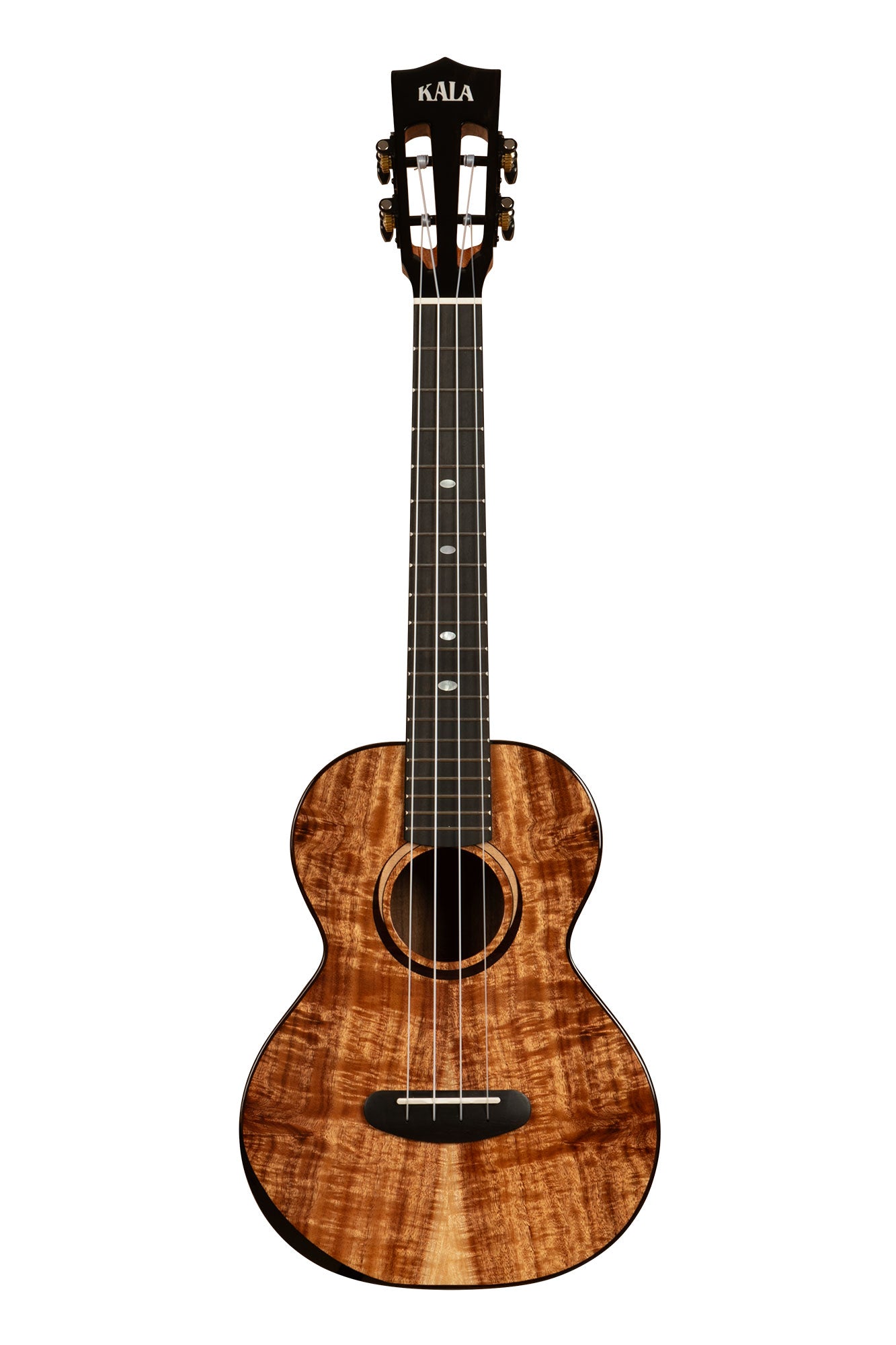 Kala Contour All Solid Gloss Acacia Tenor Ukulele - front