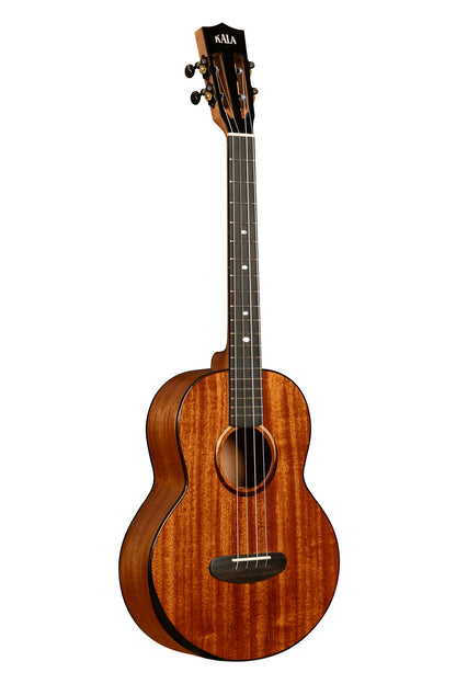 Kala Contour All Solid Gloss Mahogany Baritone Ukulele - right side