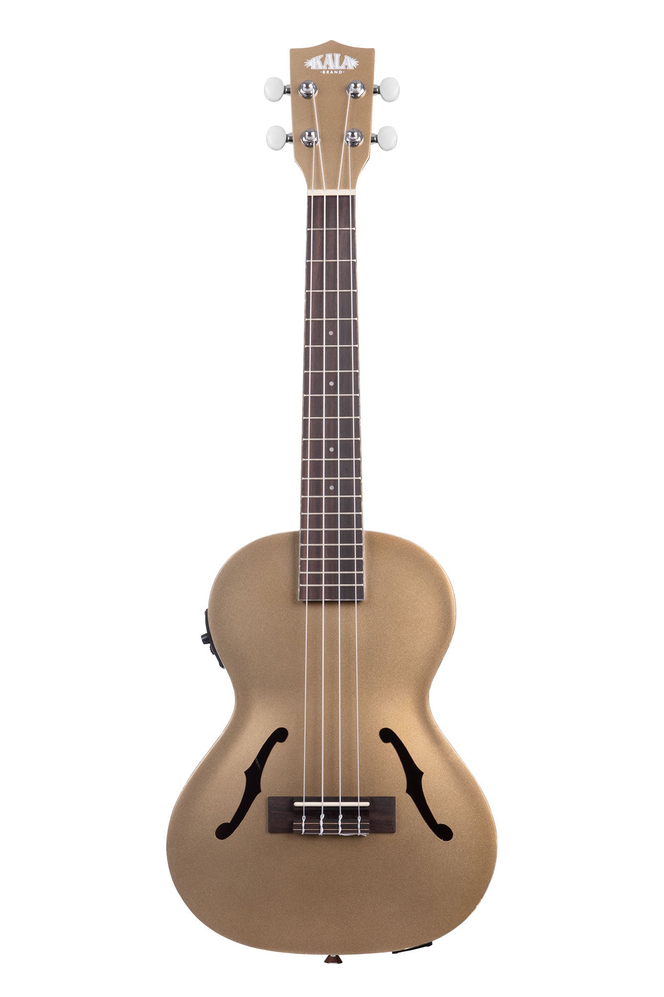 Kala Kalamazoo Archtop Tenor Ukulele finished in Gold - front