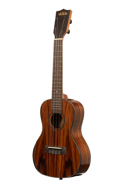 Kala Premier Exotic Macawood Concert Ukulele - left side