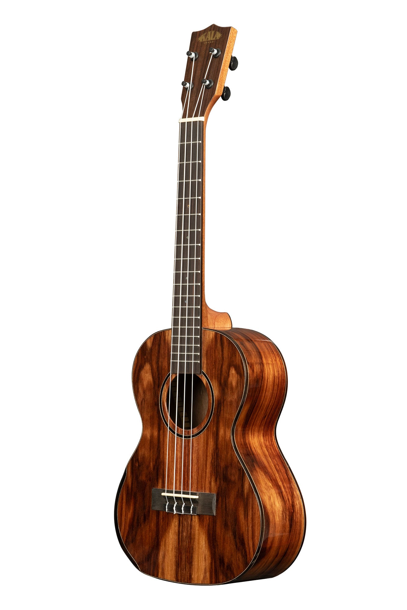 Kala Premier Exotic Macawood Tenor Ukulele - left side