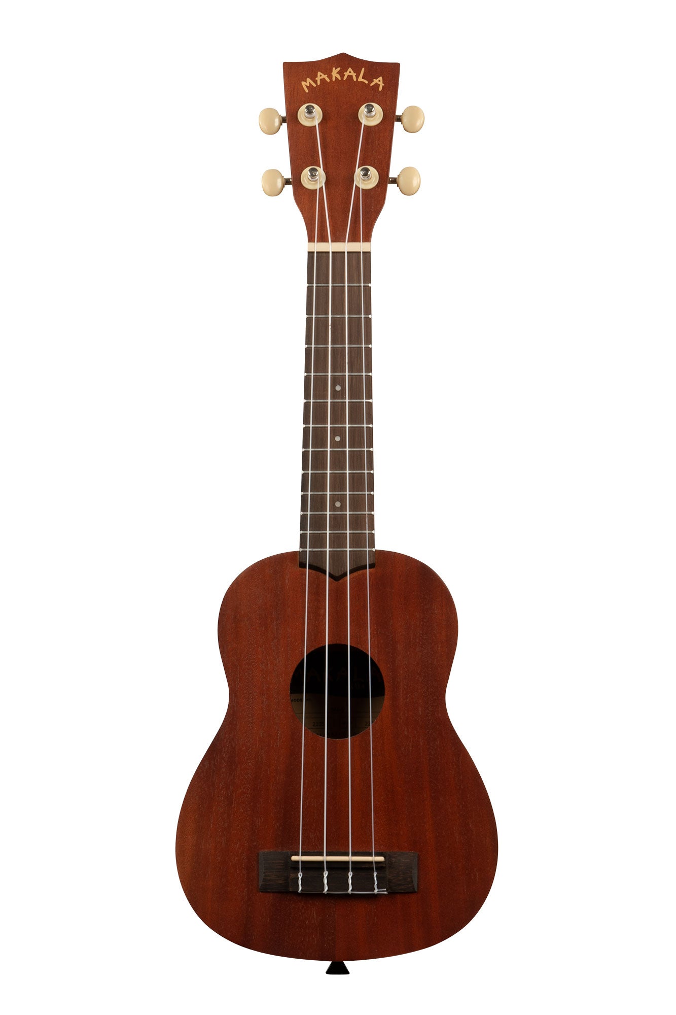 Makala MK-S Soprano Ukulele finished in natural mahogany - front