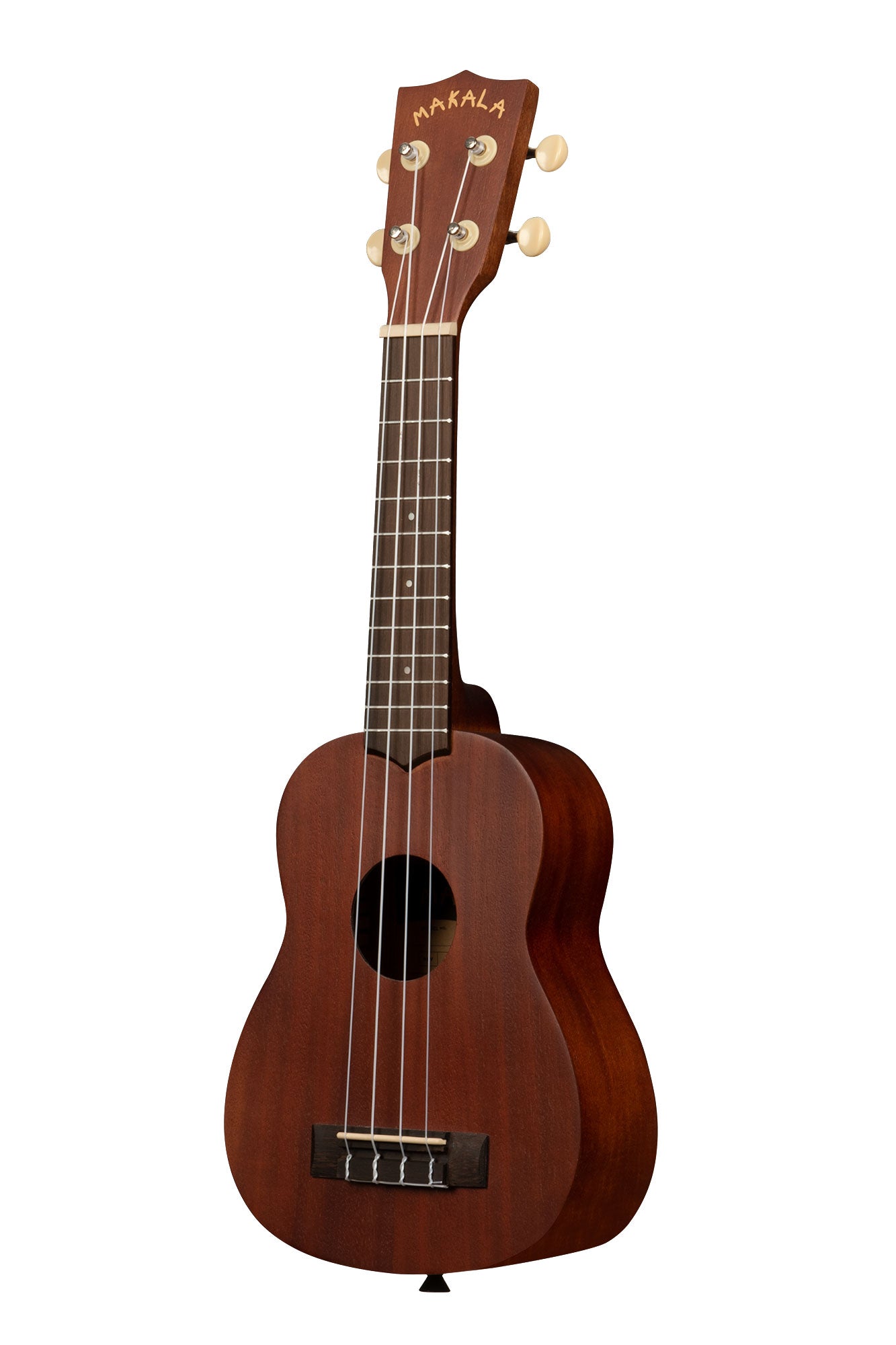 Makala MK-S Soprano Ukulele finished in natural mahogany - right side