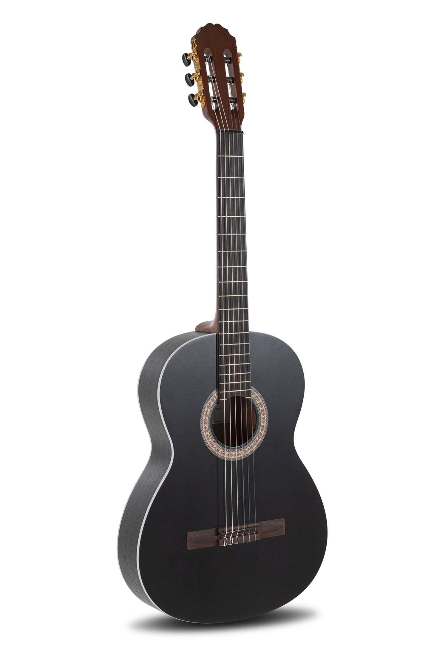 black Manuel Rodriguez electric classical guitar 