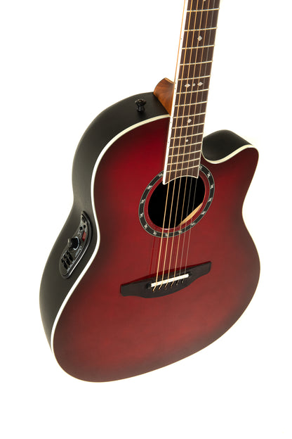 Ovation E-Acoustic Guitar Standard Balladeer Deep Contour Cutaway / 2771AX-CCB-G