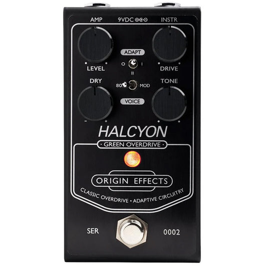 Origin Effects Halcyon Green Overdrive - Black Edition pedal
