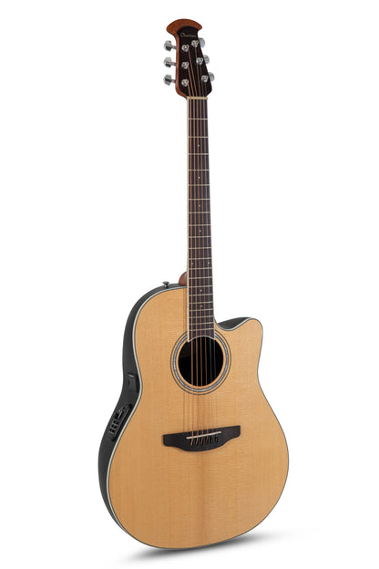 Natural finish ovation celebrity bowl back guitar