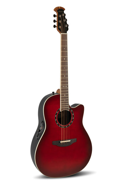 Cherry Cherry Burst Ovation electro acoustic guitar