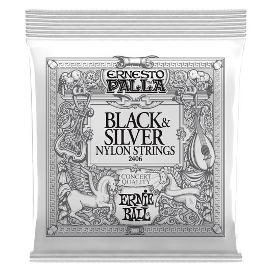 Ernesto Palla Nylon Classical Strings - Black and Silver