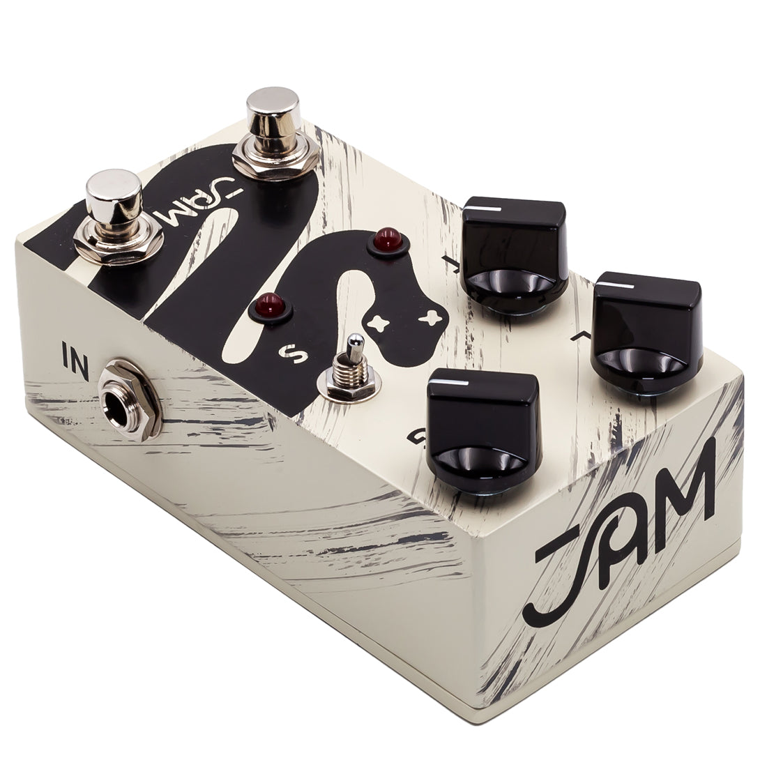 Jam Pedals Rattler Distortion Mk2 White and black effect pedal